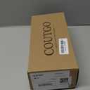 Coutgo Womens Heeled Mules Pointed Peep Toe High Heels Slip On Backless Mule Sandals Dress Shoes, 7.5