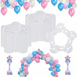 500 Pcs Plastic Balloon Clips Bulk, Reusable Balloon Clips for Balloons Arch, Balloons Garland Clip for Party Wedding Baby Shower Decorations