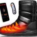 Soulsfeng Heated Boots for Men Women with APP Control, FuturaHeat-Nova Winter Waterproof Warm Snow Work Boot Rechargeable Electric Heating Foot Warmers,Black, 48.5/ 15.5 Women/14 Men