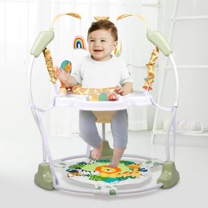 Baby Activity Center, 3-in-1 Baby Jumper, Infant Activity Center with 360 Rotating Seat, Music, Lights, 3 Adjustable Heights, Infant Activity Jumper for 6+ Months JP2403 (Wild World)