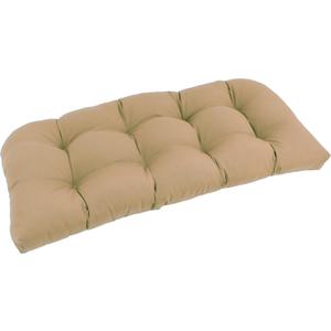 Blazing Needles Twill Rounded Back Loveseat Cushion, 42" x 19", Toffee