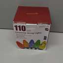 C9 Christmas Lights Outdoor, 72 FT 110 LED C9 String Lights, 8 Modes & Timer Connectable Waterproof for Christmas Tree Light Indoor Outdoor Roofline Patio Outside Garden Yard Xmas Decor, Warm White