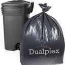 Dualplex 55 Gallon Black Trash Bags 1.2 Mil Garbage Bag 50 Bags Per Case 36" X 52"