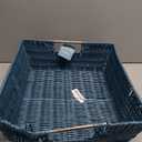 Whitmor Rattique Shelf Tote Berry Blue (13"L x 15"W x 5"H)
