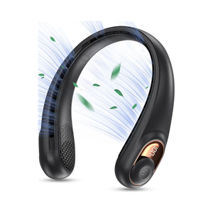 KIDEE Neck Fan, Portable Bladeless Neck Fans, Upgrade 360° Airflow, Super Quiet, 3 Speeds, 4000mAh Personal Wearable Neck Fan, Upgraded Cooling Air Volume USB Rechargeable Hands Free Fan