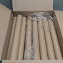 MagicWater Supply Heavy Duty Mailing Tubes - Durable Cardboard for Shipping, Storing & Protecting Posters Artwork Documents and Blueprints with Secure End Caps - 12 Pack 2 in x 18 in Kraft - US Made.