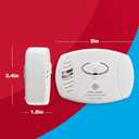 FIRST ALERT Carbon Monoxide Detector, No Outlet Required, Battery Operated, CO400, White, 2 Count (Pack of 1)