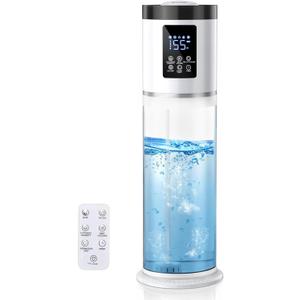 8L/2.1Gal Humidifiers for Bedroom Large Room with Clear Tank, 7-Color Light, 36dB Ultrasonic Cool Mist Humidifiers with Humidistat, Essential Oil Tray Top Fill Humidifier for Home Bedroom Office (White)