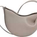 Women Luxury Shoulder Bag Adjustable Strap Fashion Crossbody Bag Solid Color Retro Satchel Bag Female Daily Commute Bag (Grey)