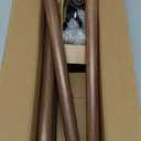 Shower Curtain Rods,1 Inch Adjustable Spring Tesion Curtain Rod, Vintage Wood Grain Decorative Shower Curtain Rod, Anti-Slip Telescoping Curtain Rod for Bathroom, Window, Living Room (33.5in-87.6in)