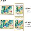 upsimples 16x24 Picture Frame, Display Pictures 14x20 with Mat or 16 x 24 Without, Wall Hanging Poster Frames, Gold, 1 Pack