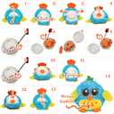 KiddoLab Baby Toys 6-12 Months & Up - 'Mr. Blue' Dancing & Singing Bird - Sound & Touch Activated Musical Toy for Boys & Girls - Ideal Gift for Infants, Babies & Toddlers