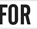 (Pair) NOT for HIRE Stickers/Decals 2"X9" Black on White Background P840