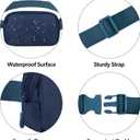 Fanny Pack Crossbody Bag for Women and Men, Belt Bag for Hiking Bum Bag with Adjustable Strap,Casual Cell Phone Pouch?Waist pack for Running Workout Sports Travel Blue