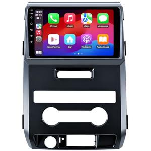 64GB Car Radio Stereo Upgrade for Ford F150 2009 2010 2011 2012, Plug and Play 9'' Android 13 Head Unit with Wireless Carplay/Android Auto/1080P Backup Camera/AM FM Radio