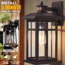 16” Motion Sensor Modern Exterior Light Bronze Outside Porch Lights