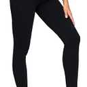 THE GYM PEOPLE Women's V Cross Denim Jegging Pants High Waisted Stretchy Skinny Jean Leggings with Pockets, Size: M