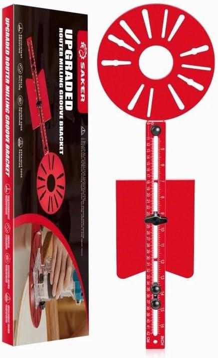 Upgraded Saker Router Milling Groove Bracket|Router Woodworking Tools|Cabinet Hardware Jig|Universal Router Circle Cutting Jig