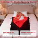 Red Light Therapy Mat Full Body with 1400 LEDs, 73.8"x33.8" Flexible Infrared Red Light Blanket for Home Use, Dual 660nm & 850nm, Adjustable Modes and Timer Control
