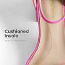 DREAM PAIRS Womens Low-Chunk Low Heel Pump Sandal, Size 8, Fuchsia/ Suede, LOW-CHUNK