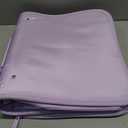 SUNEE Zippered Binder Bag with Handle, 2-Inch 3-Ring O-Ring, 500-Sheet Capacity, Includes Zip Pocket, 5-Tab Expanding File Folder, Multi-Pocket Organizer Binder for Middle School, Lavender Purple
