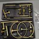 Brushed Gold Towel Bar Set 10 Pieces Bathroom Hardware Accessories Set Towel Rack Set for Bathroom SUS304 Stainless Steel Toilet Paper Holder Wall Mounted, 23.6 Inch