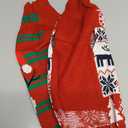 2PCS Dog Christmas Sweater, Soft Warm Pet Clothes Coat for Medium Dogs and Cats Boy Girl, Fall Cozy Holiday Turtleneck Knitting Collar Pullover Pup Outfit Costume for Thanksgiving New Year (M, Red Deer+Snowman)