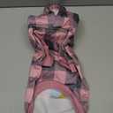 KOOLTAIL Plaid Dog Hoodie Pet Clothes Sweater with Hat and Pocket for Small Medium Large Size Dogs, Soft Winter Warm Pet Cold Weather Coat, Fleece Fall Dog Hooded Sweatshirt for Puppy Cats, Pink S/M