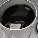 Bathroom Trash Can with Lid 2.6 Gallon Stainless Steel TrashCans Automatic Bathroom Garbage Can for Bedroom, Kitchen, Office (1Pack, White)