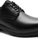 Orthopedic Business Leather Dress Shoes: Casual Arch Support Foot Pain Relief Sneakers, Flat Feet Plantar Fasciitis Supportive Wingtip Formal Dating Wedding Patent Tuxedo Oxfords Black Size 13