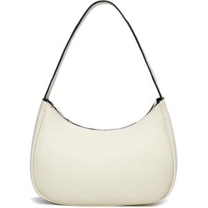 BAIKELI Crescent Shoulder Bags for Women Small Shoulder Purse Handbag Retro Classic Clutch Hobo Tote Bag Underarm Purse (Cream White)