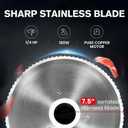 Meat Slicer for Home use, 180w Electric Food Slicer with 7.5" Blade