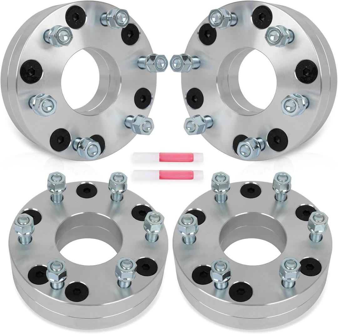 SCITOO 4Pcs 5x4.5 to 6x5.5 Wheel Adapters 2 inch Bore 74mm Studs 12x1.5 5 Lug Wheel Spacers No Hubcentric Fit for Hyundai Tucson 2005-2021,for Honda Civic 1973-2021