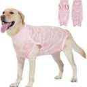 Dog Recovery Suit Female Spay, Dog Surgery Suit Male Neuter Onesie for Dogs, Pink, XL