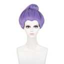 LABEAUT Max Beauty Adult Women's Fairy Godmother Purple Wig for Cosplay Synthetic Wig Halloween Costume Party Hair + Cap