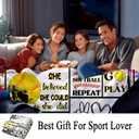 Softball Blanket Ligtweight Cozy Soft Print Flannel Soccer Baseball Throw Blankets for Kids Boys Girls Adults Gifts 50"X40"