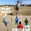 Kickit | The Original Birdie Soccer Trainer | Play Outdoors, Indoors or Backyard, Beach or Tailgate, All Ages Fun & Travel Friendly (Black)