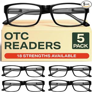 Gaoye 3.25 Professional Reading Glasses for All Day - Computer Readers with Blue Light Protection - Value Pack
