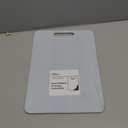 Dexas NSF Polysafe Cutting Board with Handle, 9.5 by 15 inches, White