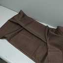 Simplebrand Chocolate Sheer Curtains 84 Inches Long, Light Filtering Rod Pocket Solid Color Window Sheer Curtain Panels, Elegant Curtains & Drapes for Living Room, Bedroom 2 Panels (42" W x 84" L)