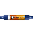 MOLOTOW ONE4ALL Acrylic Twin Pump Marker, 1.5mm and 4mm Nibs, True Blue, 1 Each (227.406)