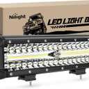 Nilight Led Light Bar 12Inch 300W Triple Row Flood Spot Combo 30000LM Bar Driving Boat Lighting Led Off Road Lights for Trucks,2 Years Warranty