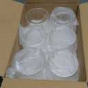 SUPMIND Glass Cylinder Vase Set of 6 for Centerpieces, 5 Inch Short Clear Flower Vases Bulk, Glass Hurricane Candle Holder for Table, Floating Candle Vases for Wedding Home Dcor