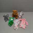 5 Pcs Bear Clothes with 1 Pcs Bear, Stuffed Animal Clothes Fit 6-8 Inches Plush Toy Doll Small Outfit Stuffed Animal Accessories Cute Hoodie DIY Toy