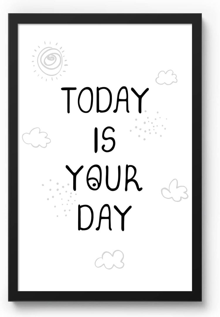 Matte Black 16x24 Frame - Single Frame, 16 x 24 Poster Frame for Artwork, Puzzles, Photos and Movie Posters Picture Frames