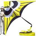 Large Single Line Beach Kite for Adults,Easy to Fly Kites for Kids Age 4-12