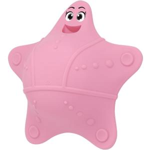 Bathtub Overflow Drain Cover, Silicone Tub Overflow Drain Cover, Soak Bathtub Drain Cover Stopper with Suction Cups, Cute Bathroom Spa Accessories Adds Inches of Water for Deeper Bath (Pink)