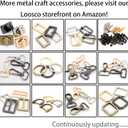 Carabiner Metal Spring Key Ring, 10 PCS Spring Keyring Buckle, Oval Ring for Bags
