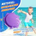 Splash Water Flying Discs in 6 Bright Colors, Disc Water Toys with Portable Mesh Bag, Fun Pool, Beach Toys & Games for Kids and Toddler