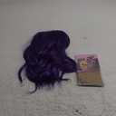 Dark Purple Short Bob Wigs with Bangs for Women Loose Wavy Wig Curly Wavy Shoulder Length Bob Synthetic Cosplay Wig for Girl Colorful Costume Wigs